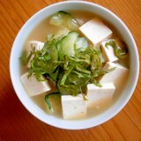 豆腐・きゅうりの冷や汁